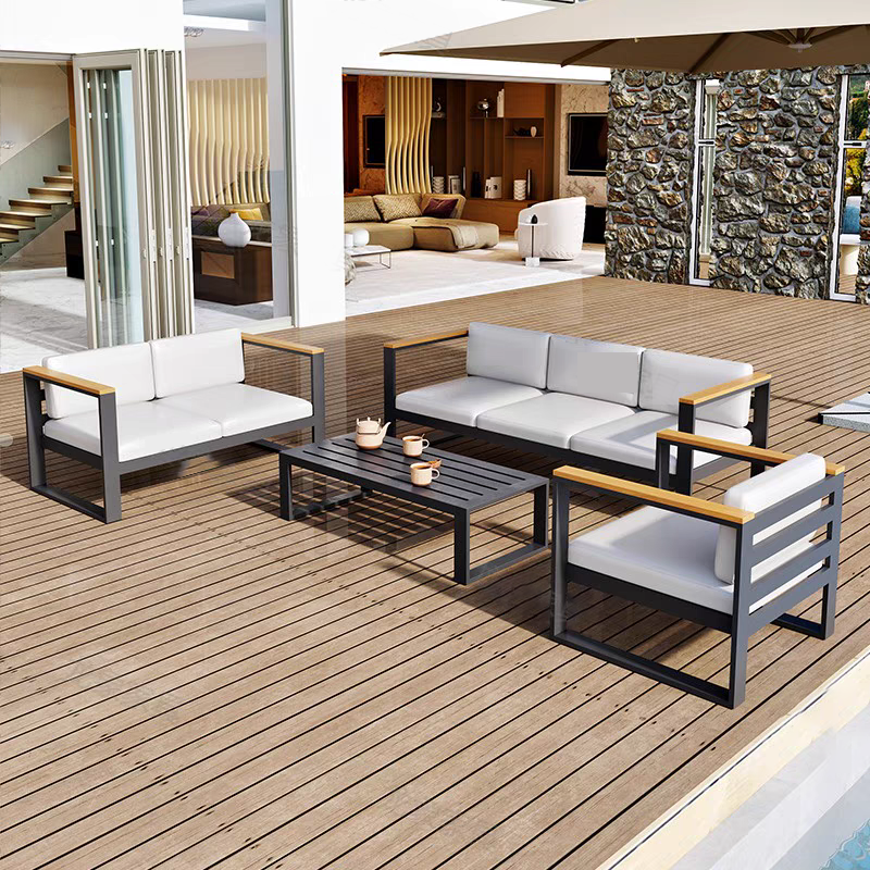 Modern Style Aluminum Patio So - Outdoor Furniture Set Sale ulasan dan harga