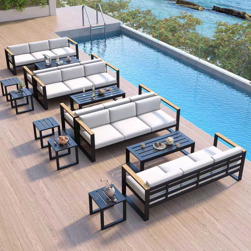 Modern Style Aluminum Patio So - Outdoor Furniture Set Sale ulasan dan harga