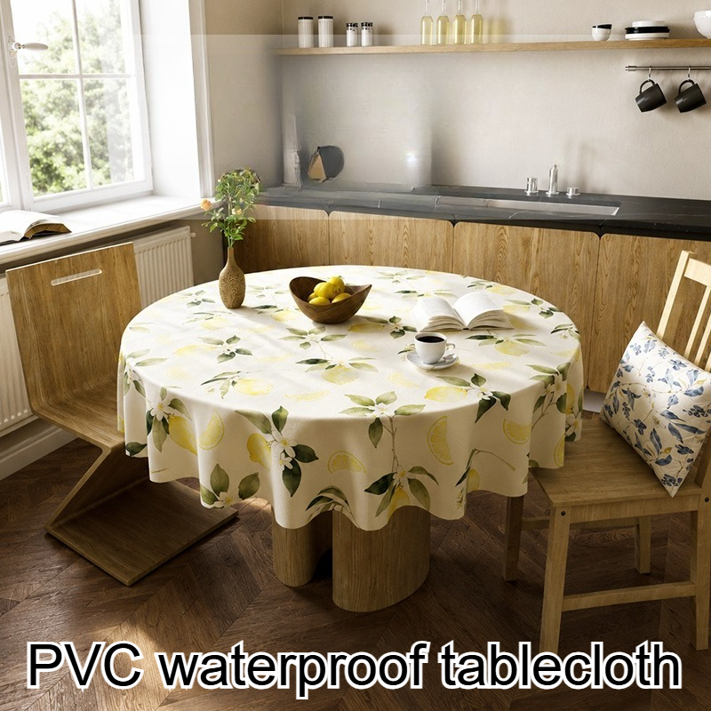 Reusable PVC Round Table Cloth - Outdoor Furniture Year Round ulasan dan harga