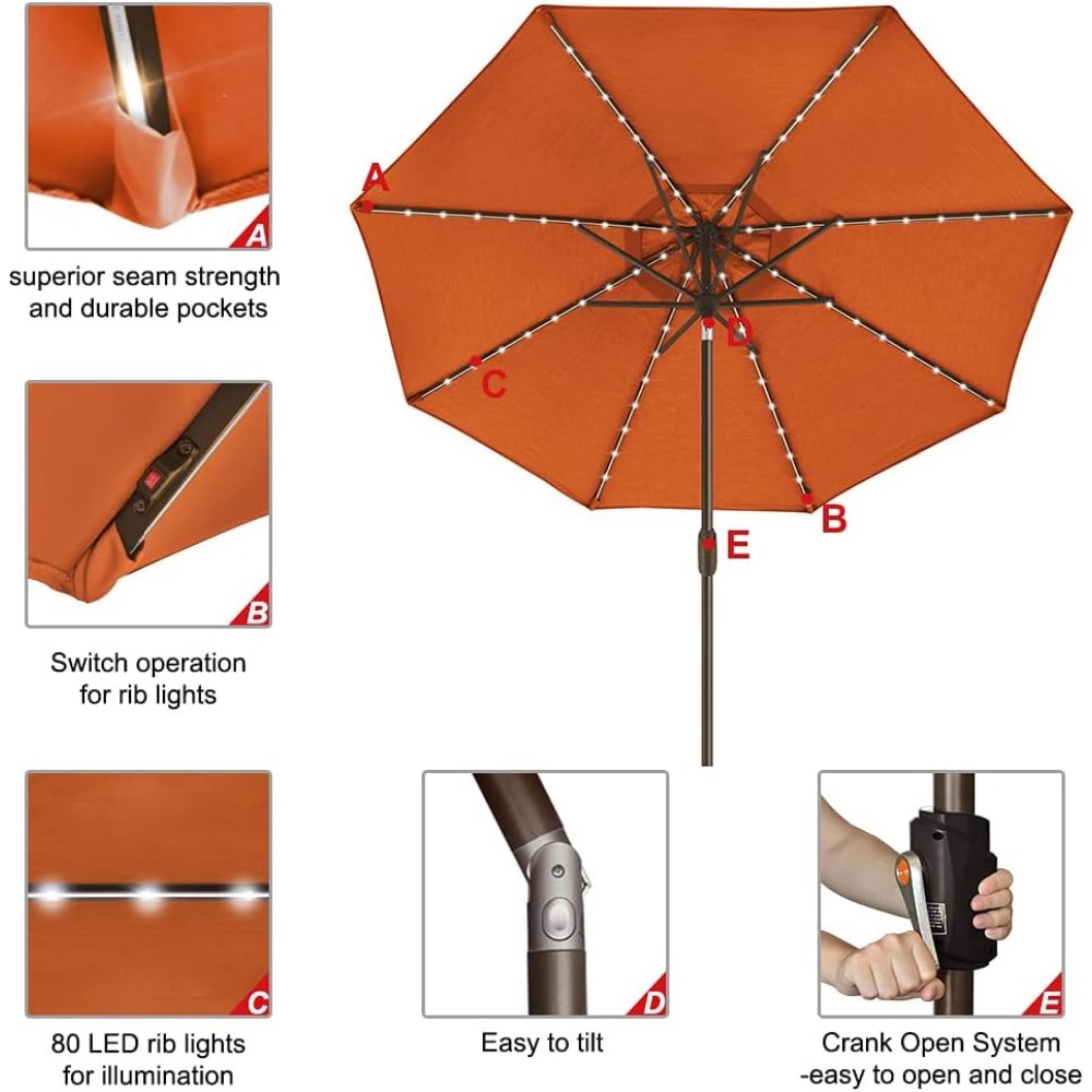 USA 10-Year-Non-Fading Solar 9 - Outdoor Furniture Year Round ulasan dan harga
