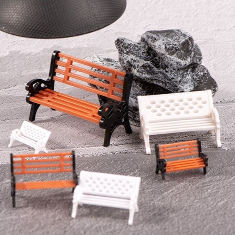 Mini Dollhouse Bench Park Rock - Outdoor Furniture Sales ulasan dan harga