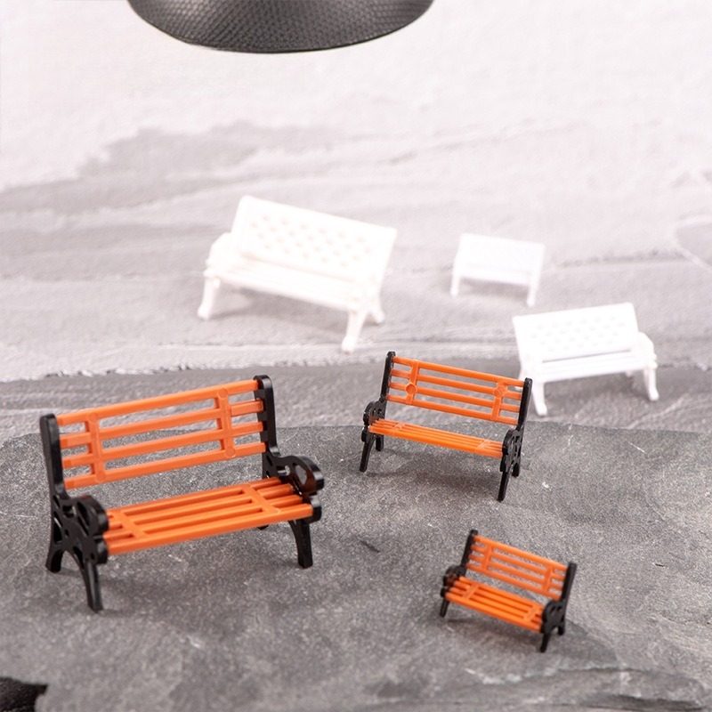 Mini Dollhouse Bench Park Rock - Outdoor Furniture Sales ulasan dan harga