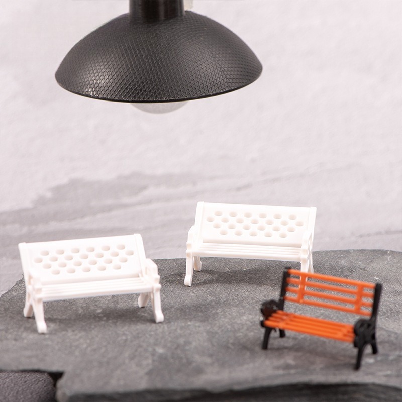 Mini Dollhouse Bench Park Rock - Outdoor Furniture Sales ulasan dan harga