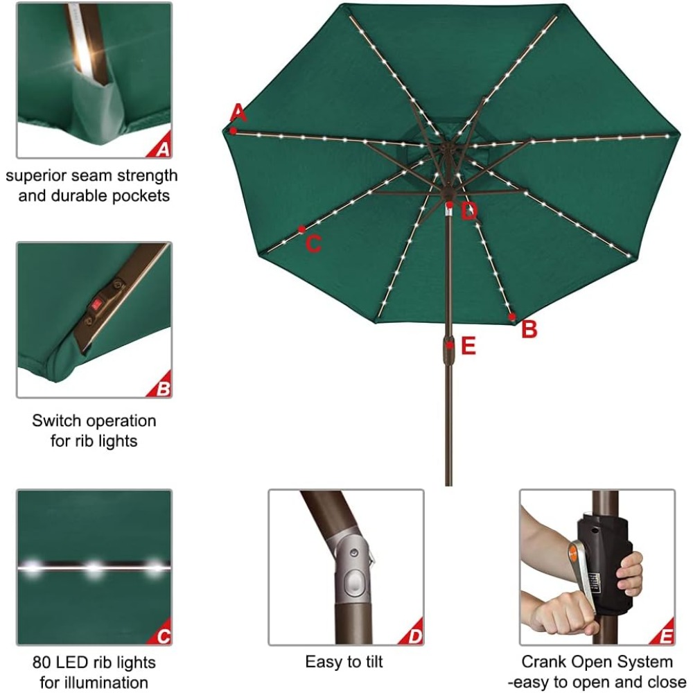 USA 10-Year-Non-Fading Solar 9 - Outdoor Furniture Year Round ulasan dan harga